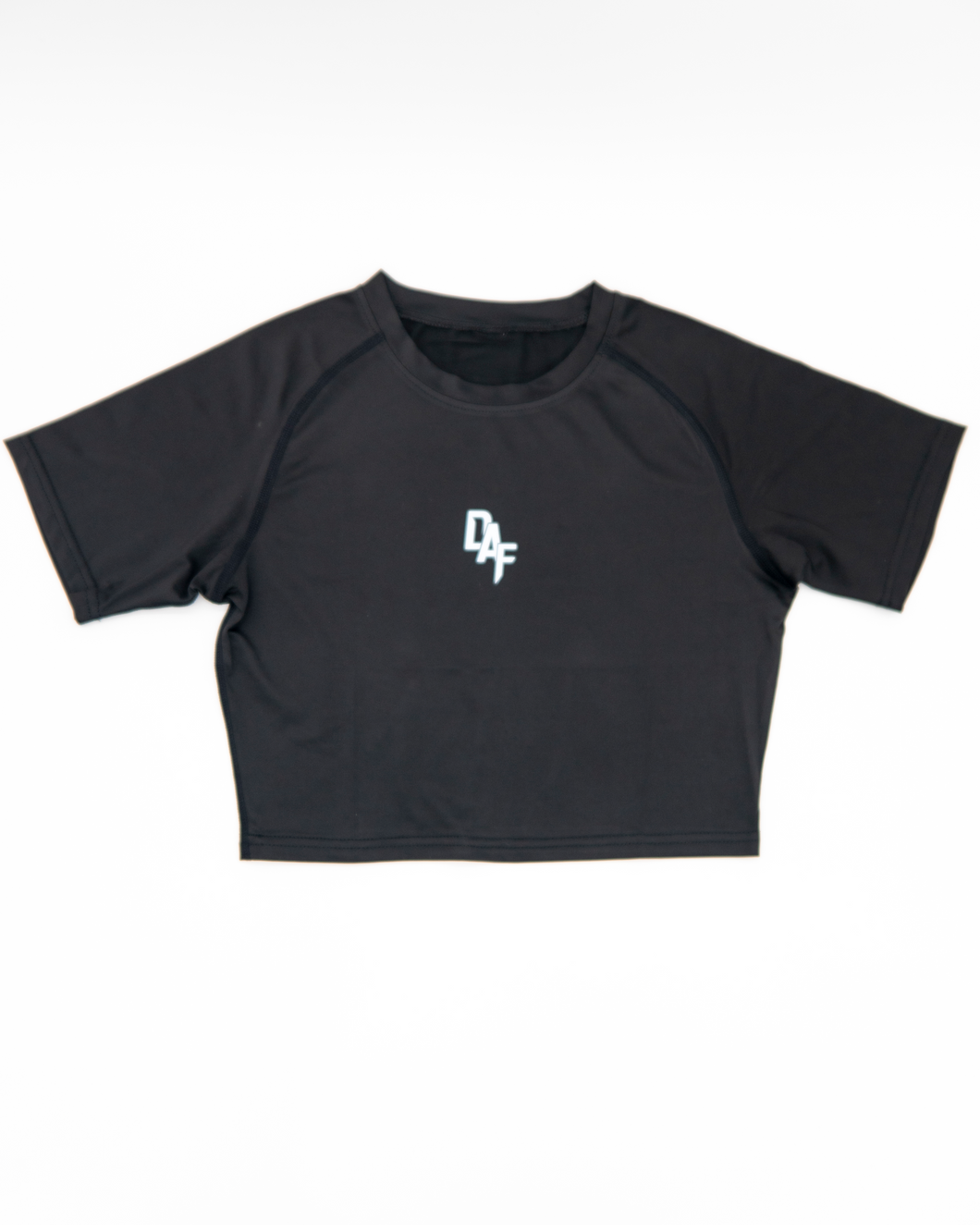 Women's Black Compression Crop Top